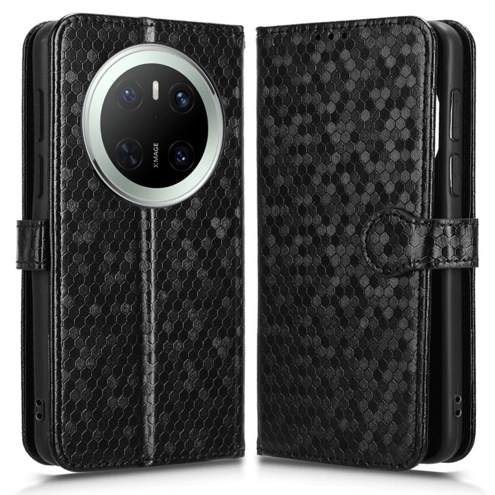 For Huawei Mate 70 Wallet Case Dot Pattern Imprint PU Leather Phone Cover