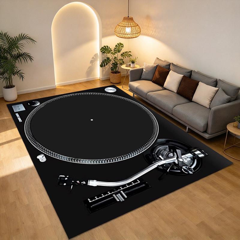 Turntable Living Room Nonslip Area Rug Soft Carpet For Bedroom Game Playroom Sofa Office Home Decor Doormat Christmas Gift C9301211