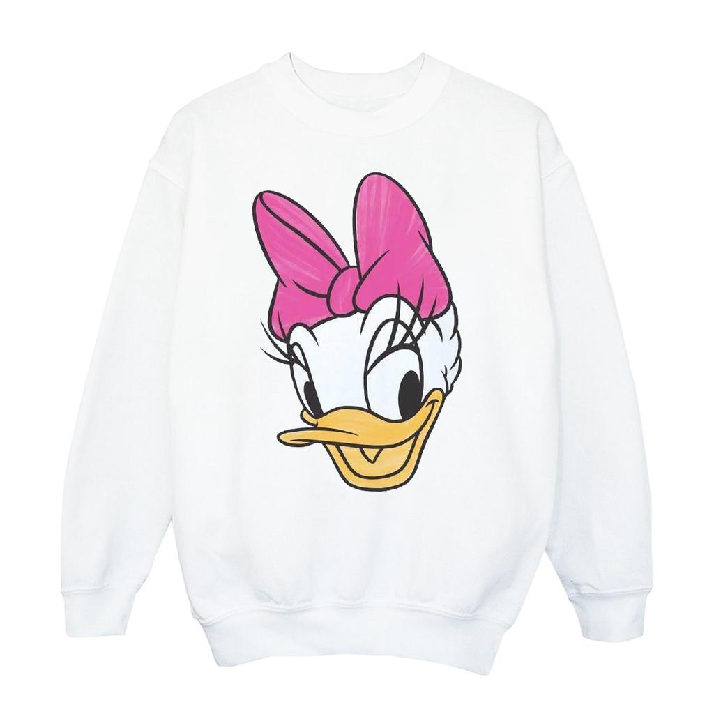 Disney Mens Daisy Duck Head Painted Sweatshirt
