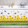SK7060 Sunflower Skirting, Entrance Bathroom Cabinet TV Background Decorative Wall Stickers