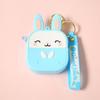 Portable Silicone Rabbit Coin Bag Kawaii Earphone Bag Pendant Bag Pendant Coin Purse Keychain  Kids