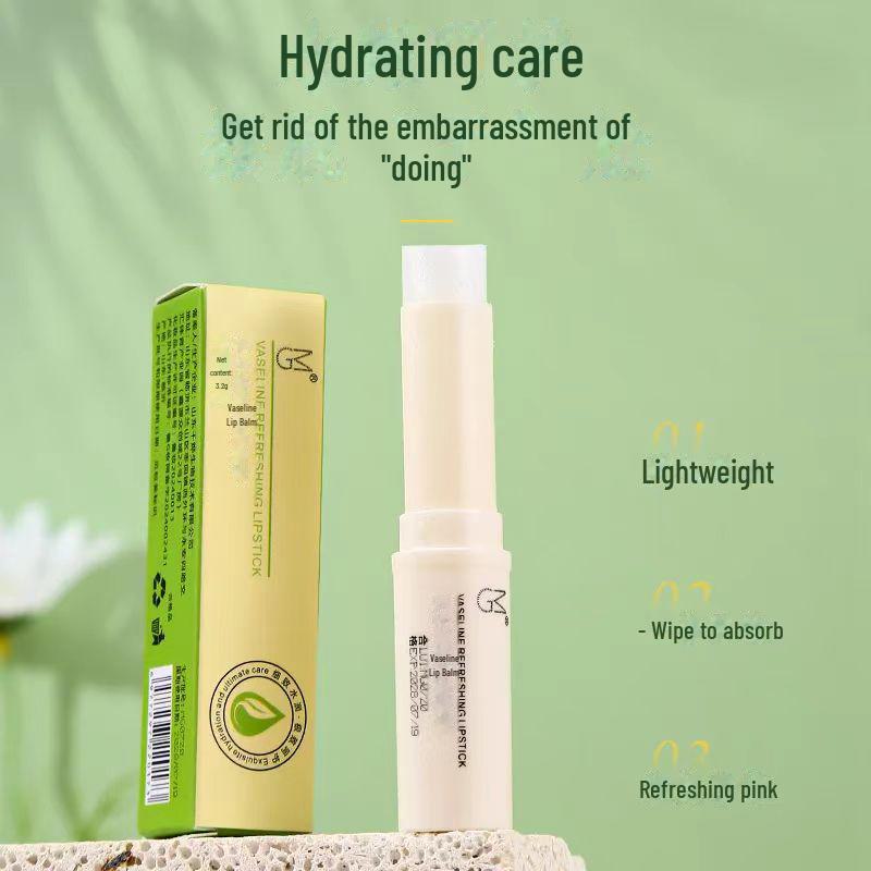 Colorless Vaseline Lip Balm Set: Moisturizes, Hydrates, Reduces Lip Lines, Suitable for Women, Men, and Children.