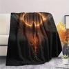 Flame Phoenix  Print Flannel Blanket, High quality Comfortable for All Seasons, Home Decor, Warmth and Comfort
