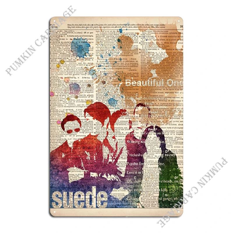 

The Suede Metal Sign Kitchen Garage Vintage Cinema Tin Sign Poster 20x30cm（7.8x11.8inch）