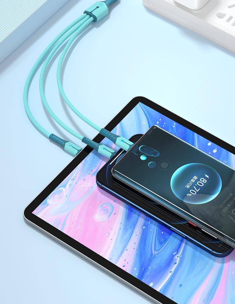 Universal 3-in-1 Multi-Function Fast Charging Cable for Cars