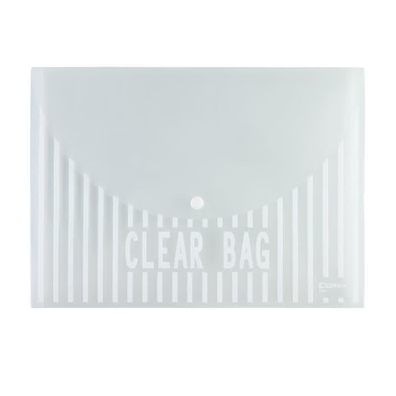 COMIX A4 Clear Snap Button File Folders