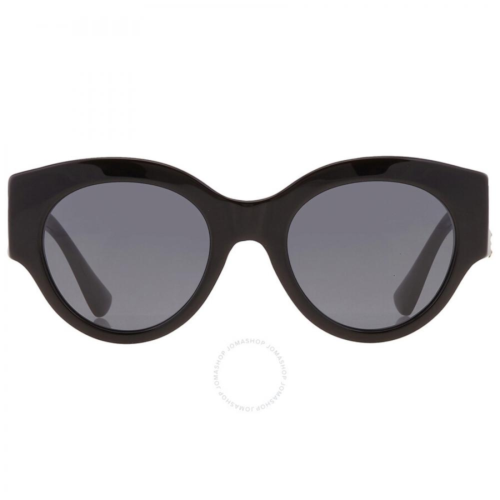 

Versace Dark Gray Round Ladies Sunglasses VE4438B GB1 87 52