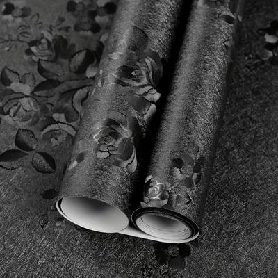 3D Tapete Floral Geprägt Abziehbar und Klebbar Tapete für Schlafzimmerwände Selbstklebend Blume Kontaktpapier Wandpapier Heimdeko