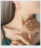 Chic Autumn/Winter Imitation Pearl Paper Clip Earrings - Stylish, Versatile, Light Luxury.