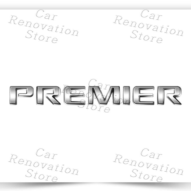 

3D Metal Car Styling Premier Letter Logo Rear Trunk Fender Sticker Side Badge Decor For Chevrolet Captiva Colorado Cruze Malibu