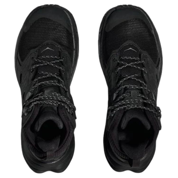 HOKA One One Anacapa 2 Wygodne Wszechstronne Wodoodporne Wytrzymałe Buty Turystyczne za Kostkę Damskie buty turystyczne Czarne 1142831F-BBLC