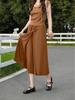 2025 Women's Plus Size High Waist Summer Skirt Pants - Loose, Slimming, Thin Fit