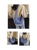 Spring Nylon Pleated Crossbody Shoulder Bag: Women's Lightweight Casual Dumpling Bag in Matching Colors