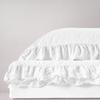 Pillowcase 40x40 set of two pillowcases with ruffles, optimal white
