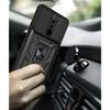 Coque de Protection - Xiaomi - Redmi 9 - Noir - Antichoc - Support de bague 360°