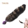 Silikonová anální zátka T-Adult Fox Tail pro dospělé Sexy hračka Masážní přístroj prostaty Sexy hračky