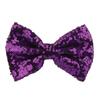 Hairpin Safety Rounded Corner Clip with Burr-Free Metal Spring Bow Shape Shiny Sequin Decoration Hairpin Children Sparkling Hair Accessory