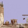 Blue Dots Wallpaper, Soft Forms for Living Room and Bedroom 50x1000
