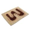 45X30cm Letter Pattern Kitchen Placemat Dining Table Mats Tea Coaster Cotton Linen Pads Bowl Cup Mats for Home Decor Gifts