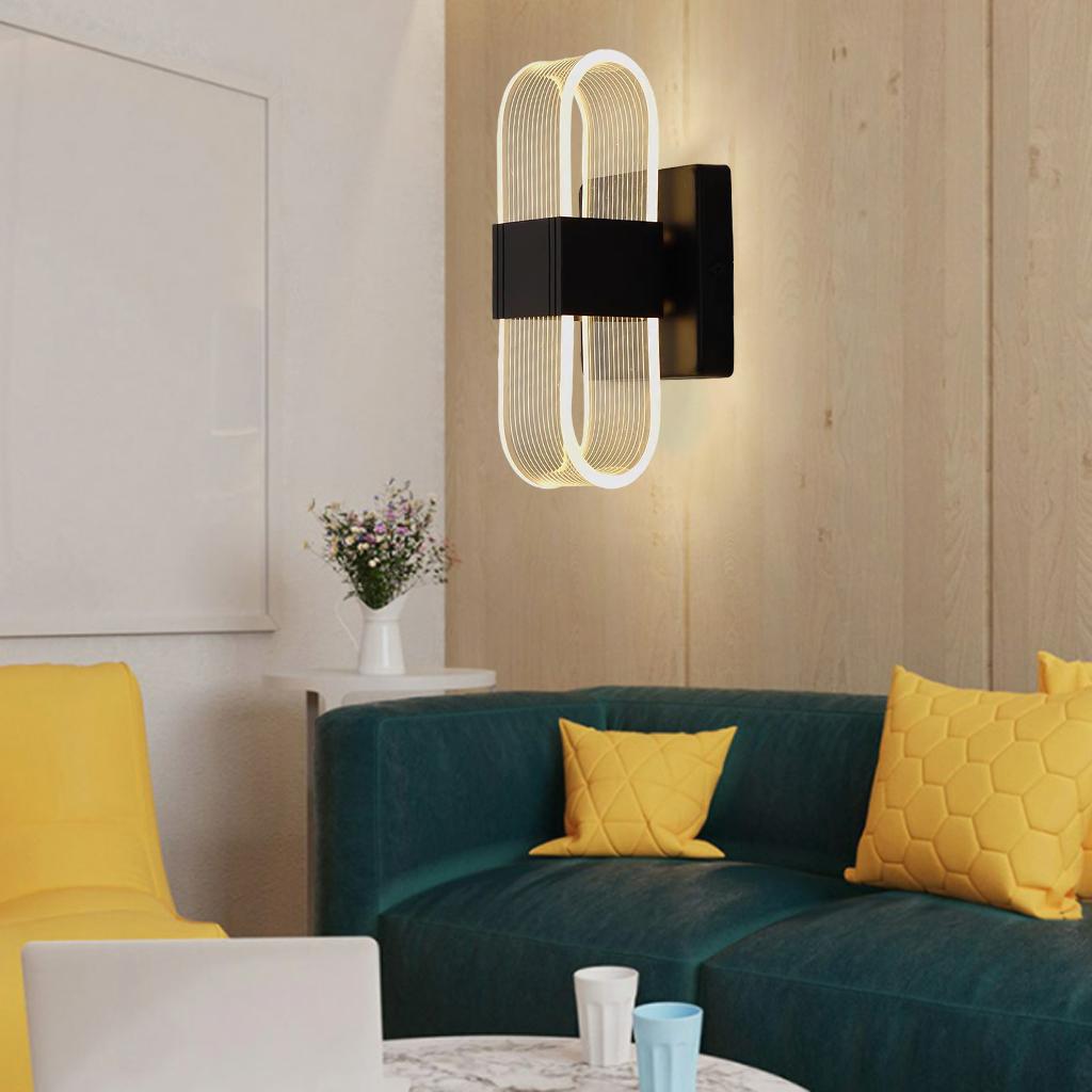 Acrylic Modern LED Wall Sconces Lamp Mounted Creative Light Stairway Hallway Cafes Fixtures for