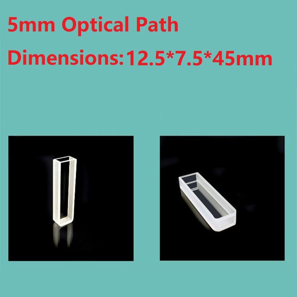 Quartz Cuvette with 10mm 50mm Optical Path Resistant to Neutral Solutions