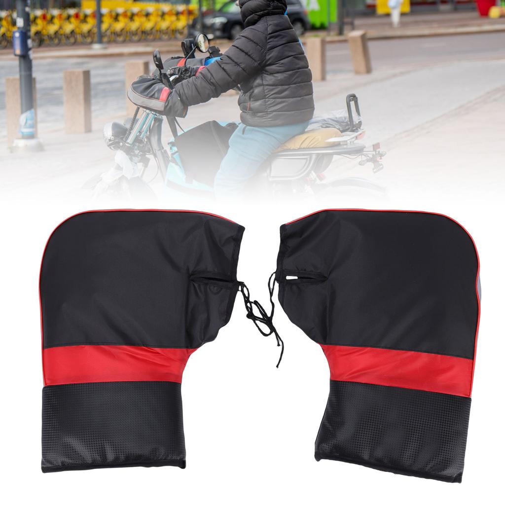 Motorcycle Handlebar Gloves Waterproofing Double Layers Motorbike Hand Warmer Covers for Cycling
