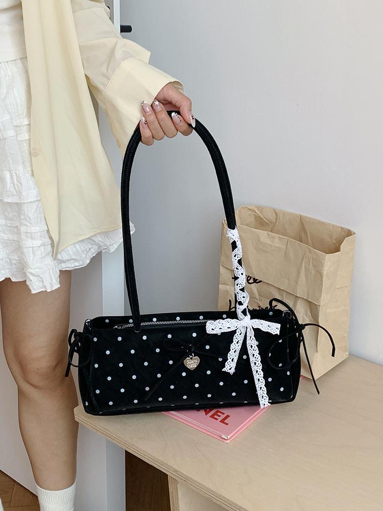 Korean Style Polka Dot Women's Luxury Shoulder Handbag for Work & Commute