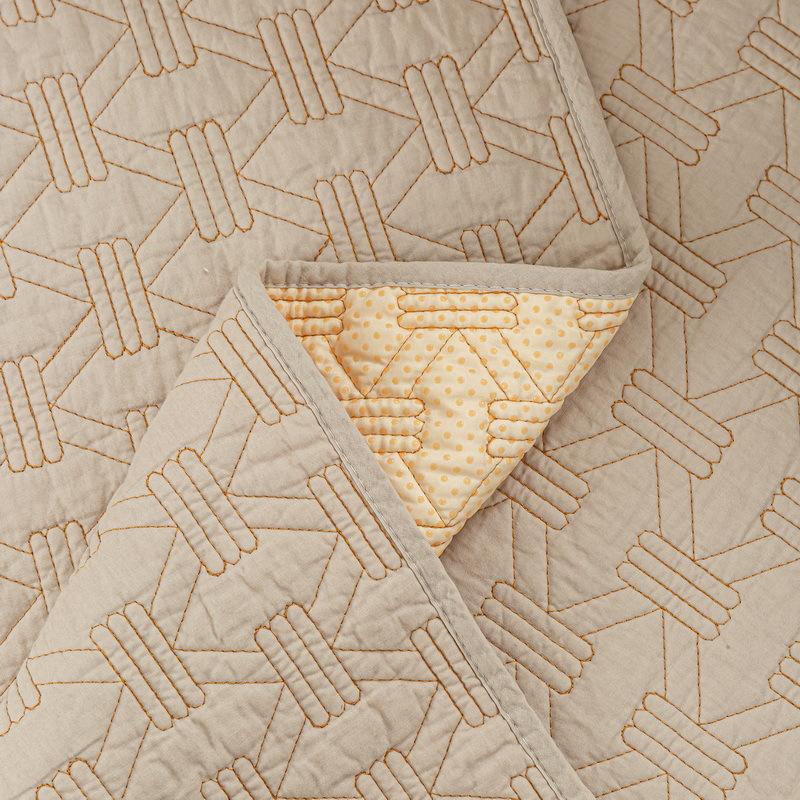 Pure Cotton Sofa Cushion New Four-Season Universal Non-Slip Cream Wind Simple Cotton Fabric Straight Row Seat Cushion