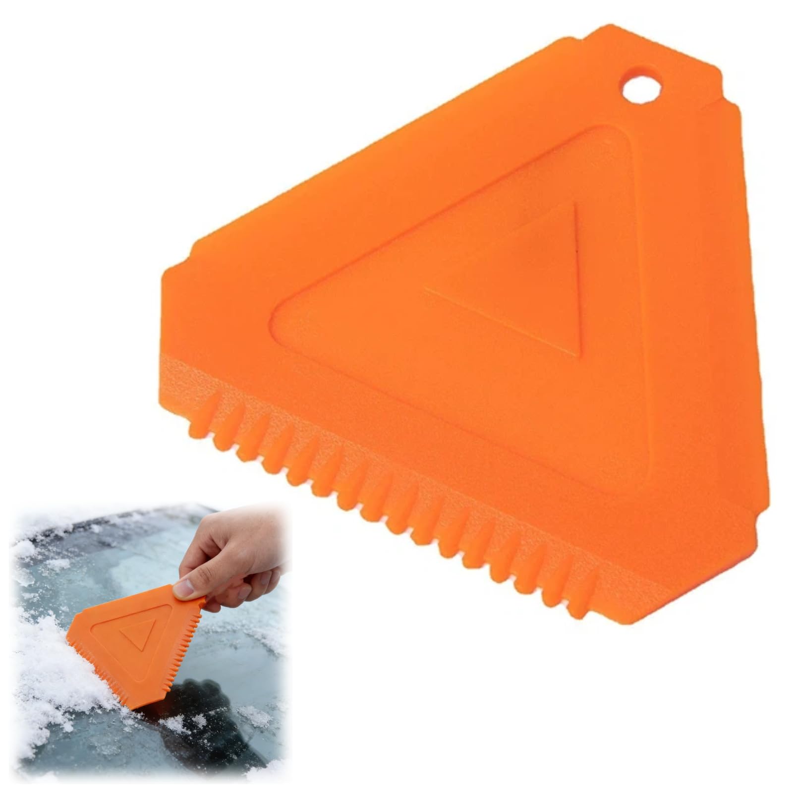 Jravezt Snow Scraper, Snow Shovel, Snow Brush, Small, Lightweight, Ice