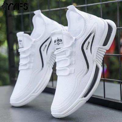 Nuove Scarpe Sportive Estive Antiscivolo Casual da Corsa Tessuto Volante Traspiranti e Comode Scarpe Bianche