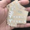 Kreatywne naklejki metalowe 3D na samochód Wodoodporna, odporna na brud naklejka do Model 3 Model S X Model Y Roadster SpaceX Akcesoria samochodowe