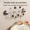 Suction Cup Hook for Bedroom Bathroom Door Mounted Living Room Clothes Hanger Strong Load Capacity  Storage Rack
