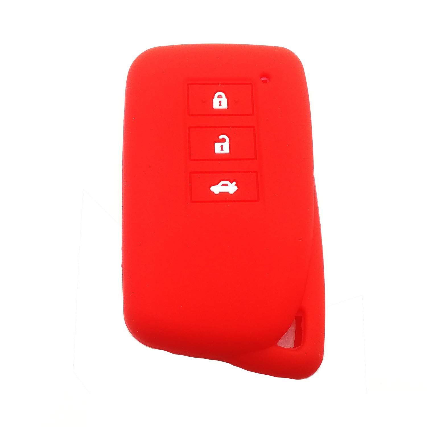 Silicone Smart Key Cover LEXUS Lexus 3 Button GS IS красный