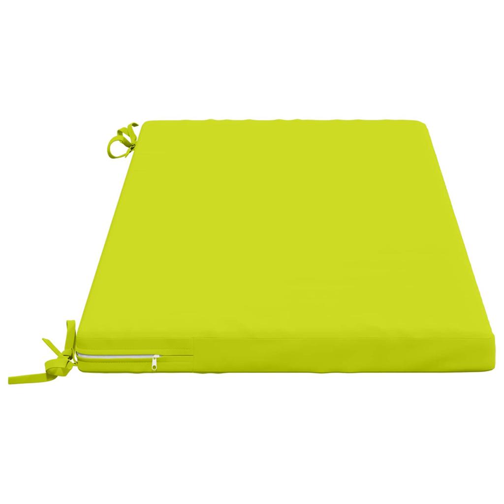 2 Piece Bench Cushion Set SOEST 2 Pcs. 100percent Polyester Light Green