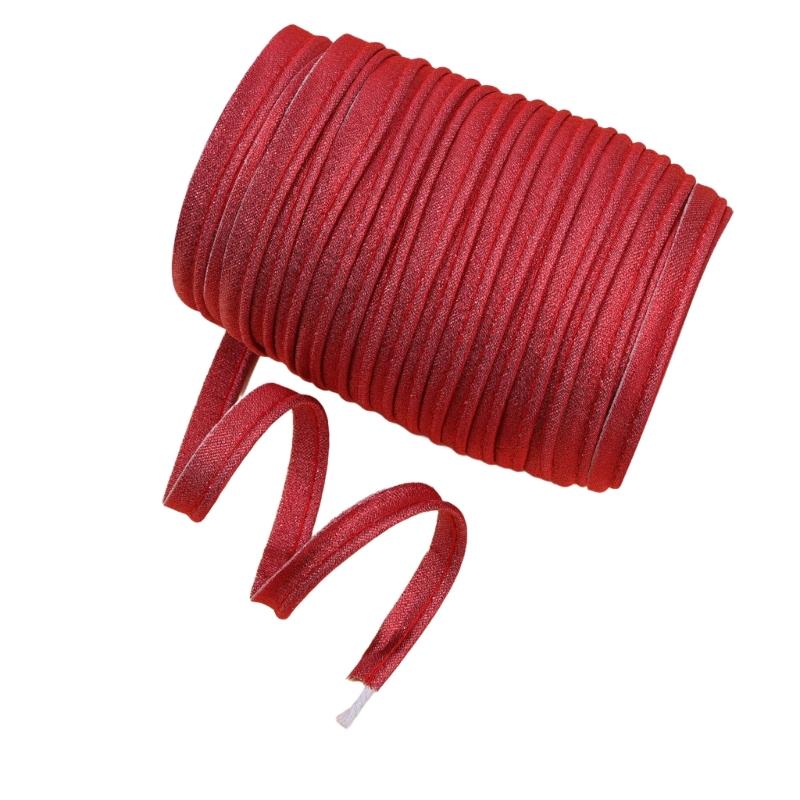 Sewing Piping Trim Ribbon Roll for Dress Finishing, Costume Styling and Decorative Fabric Outline Project Use Work