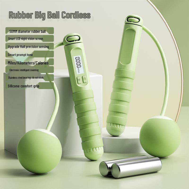 Electronic Cordless Jump Rope for Adult Fitness & Weight Loss