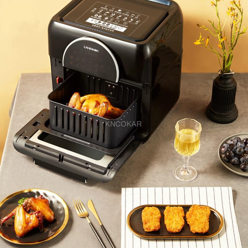 1500W 10L Multifunction Smart Fryer Chicken Oil free Air Fryer Oven Healthy Food Fryer Cooker Touch LCD Electric Deep Fryer