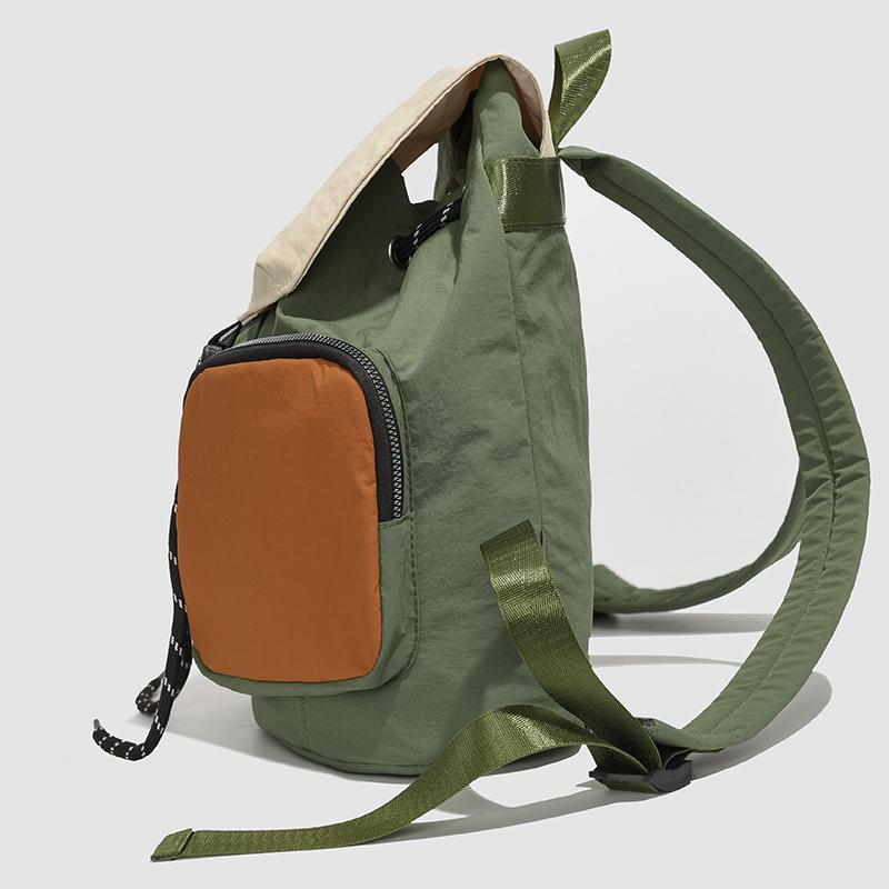 Color Block Student Schoolbag Men's Backpack Women's Large Capacity Multi-Pocket Backpack