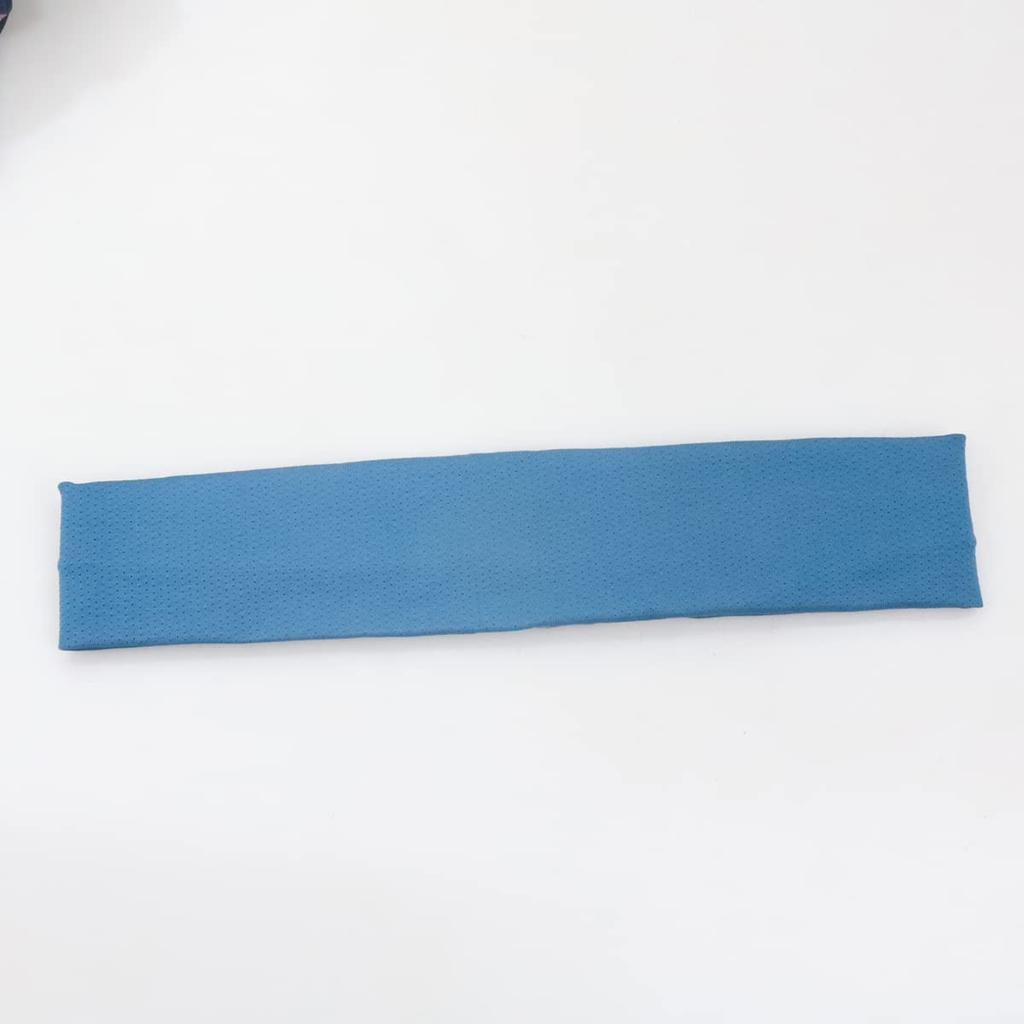 Bandeau pour Hommes Sport Turban à Cheveux Bandana Large Bandeau pour se Laver le Visage Course à Pied Baseball Football Hommes Femmes bleu