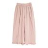 Plus size cotton Vintage high Waist Casual loose spring Summer wide leg Pants Women Trousers