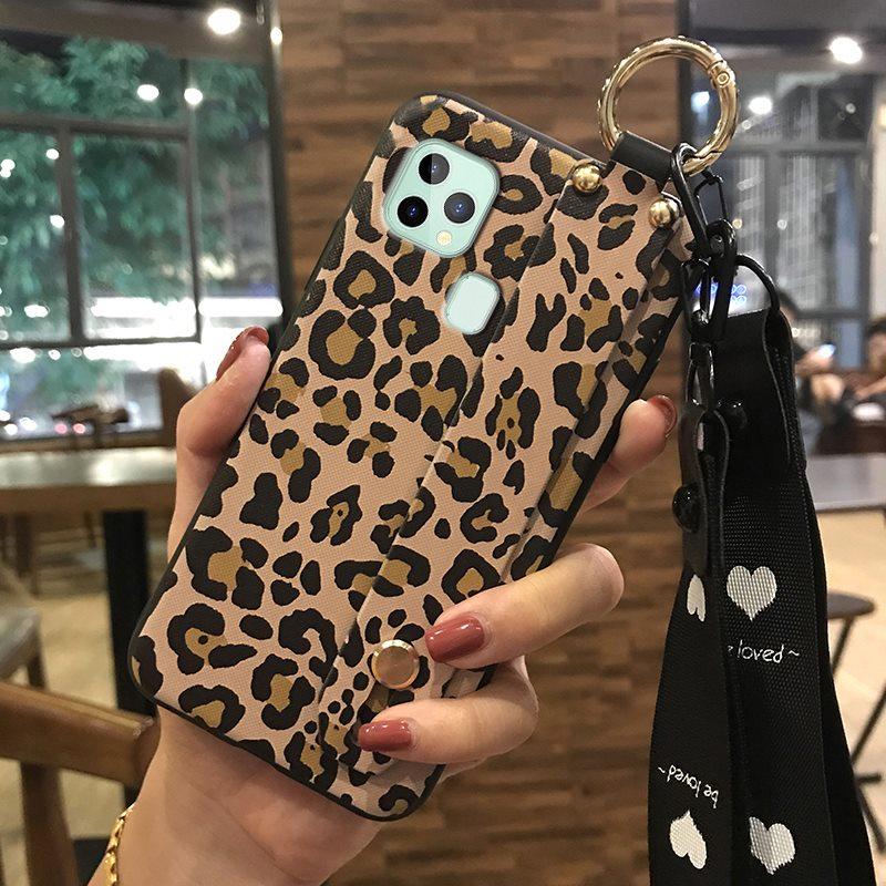 Shockproof Fashion Design Phone Case For Oukitel C22 Durable Protective Dirt-resistant Waterproof Lanyard Soft case Ring