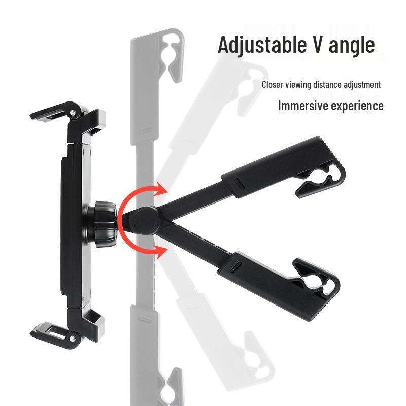Folding Car Headrest Phone & Tablet Holder Clip