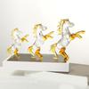 1-Piece Colorful Glass Cartoon Horse Statue | Crystal Art Figurine Standing Animal Decor, 2026 Zodiac Horse Feng Shui Ornament