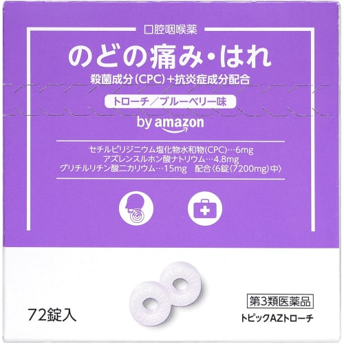 [Third-class OTC drug] by Topic AZ Troches 72 tablets