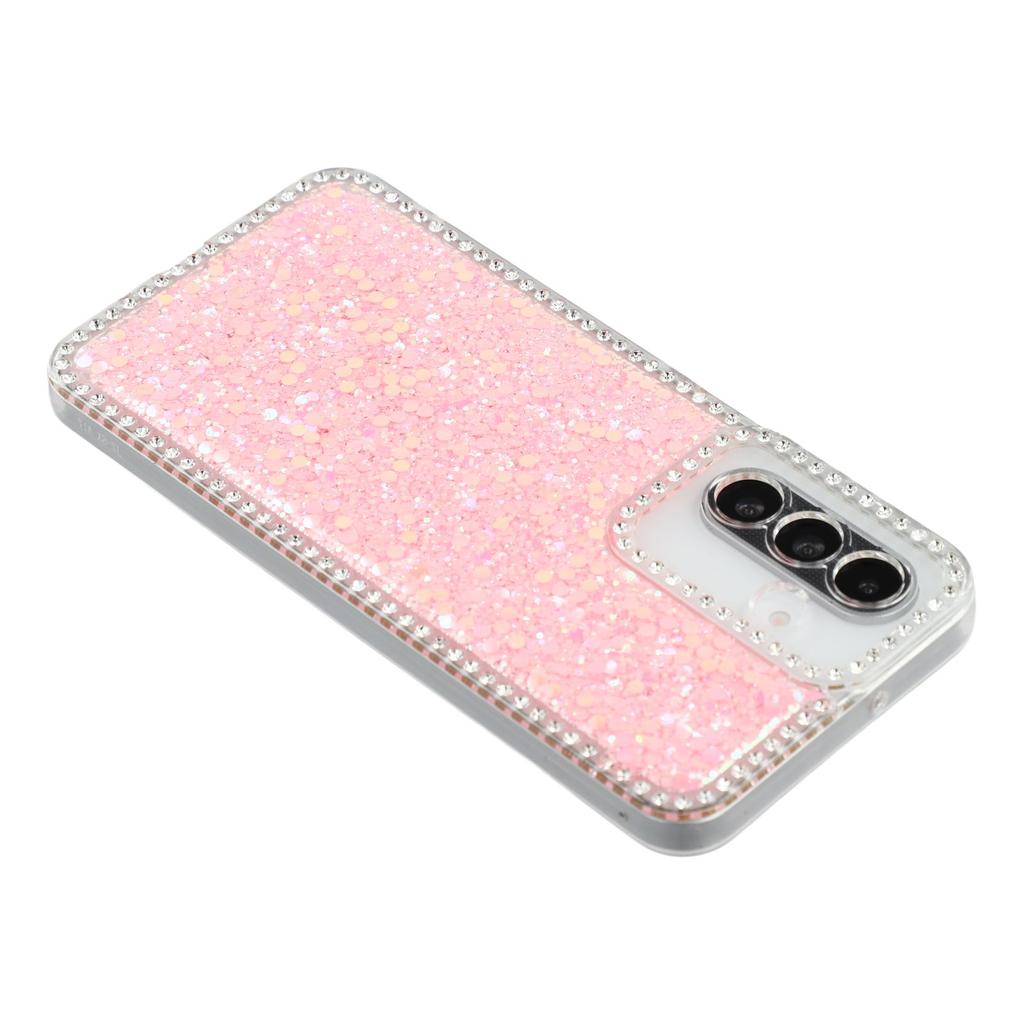 For Samsung Galaxy A56 5G Case Rhinestone Edge Glitter Epoxy TPU Phone Cover