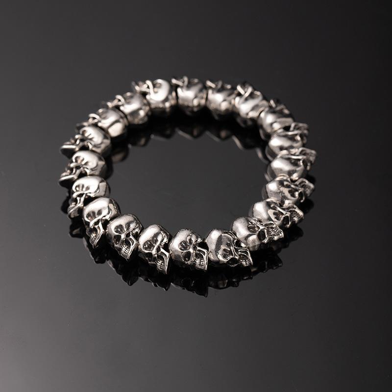 Fashion Retro Punk Skull Bracelet Personality Niche Men'S Jewelry Cool Dark Cold Wind Bracelet