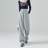 ! Autumn and winter banana pants women's high-waisted sweatpants loose casual wide-leg pants straight sweatpants