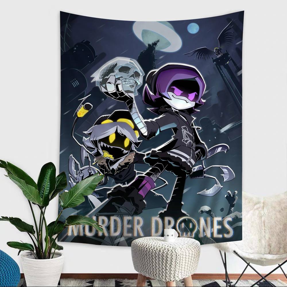 Anime Vražedné Drony Kreslená Nástěnná Tapiserie Dekorace Domácnost Domácí Dekor