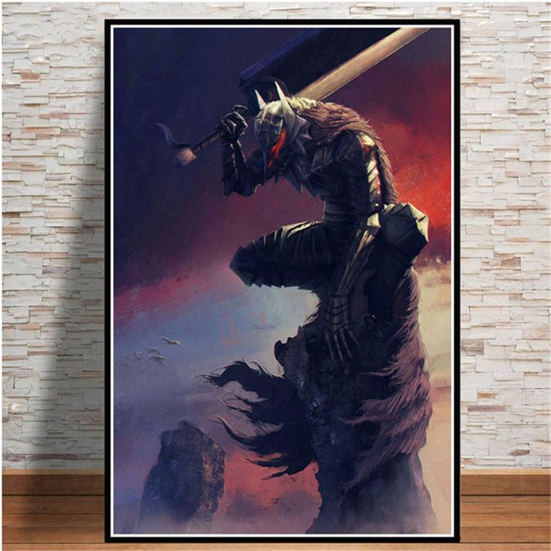 Japanese Anime Pictures Kentaro Miura Violent Posters Wall Art Canvas Painting Pictures High-definition Printing Posts for Wall