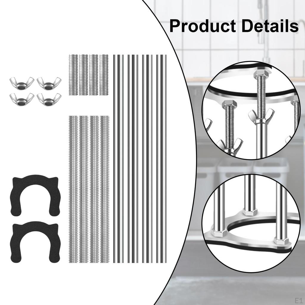 Adjustable Undermount Sink Bracket System for Home with Steel Support And Easy Repair Features